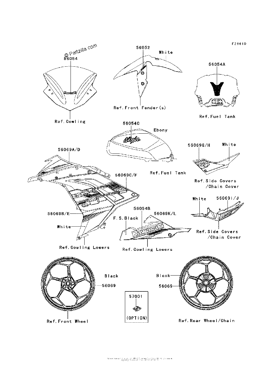 Diagrama de DECALS WHITE BESA