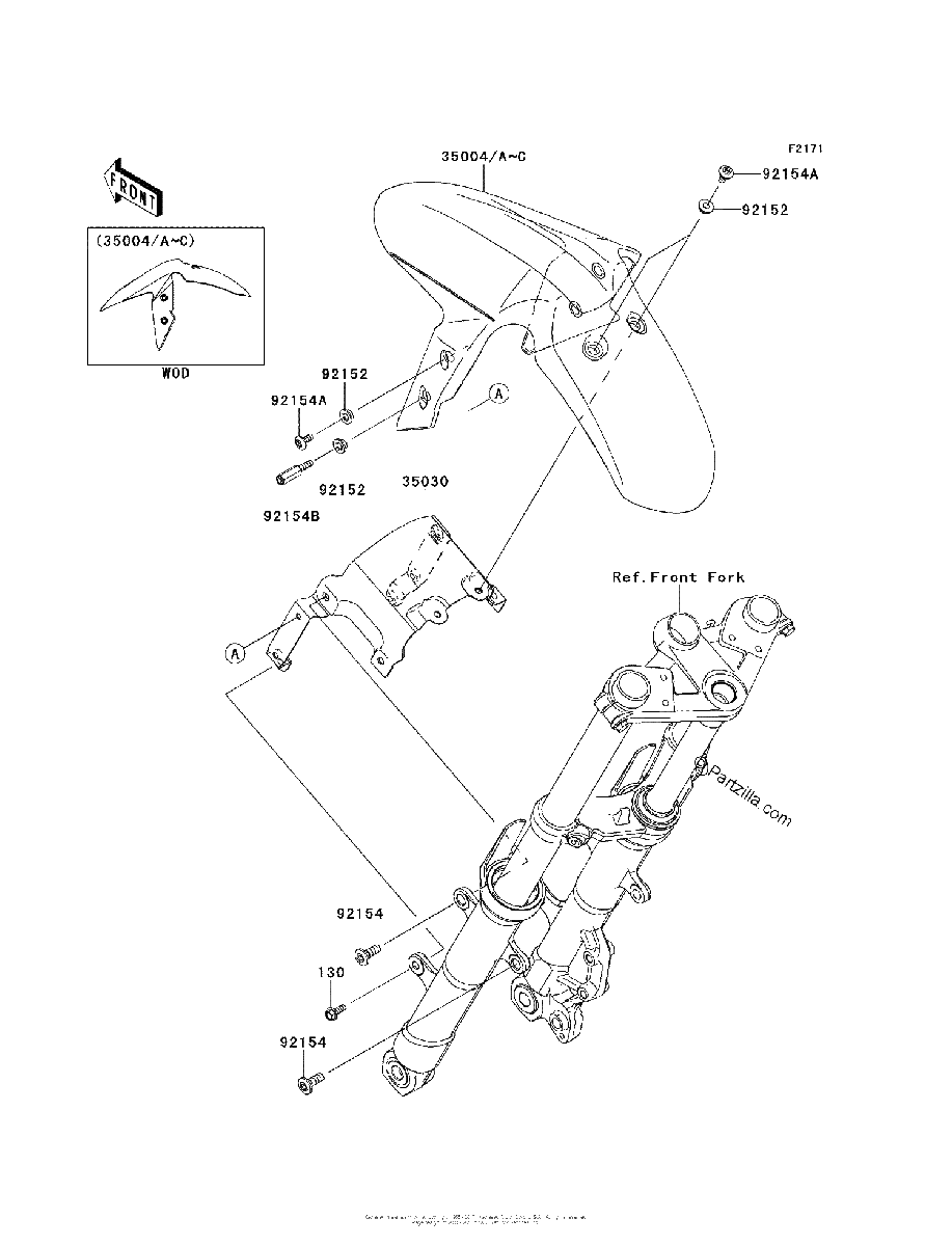 Diagrama de FRONT FENDER S
