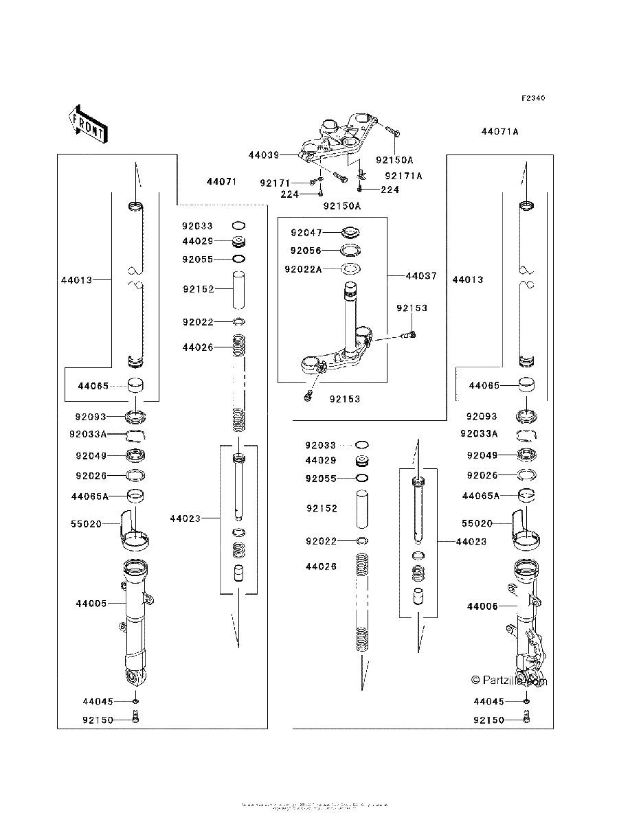 Diagrama de FRONT FORK