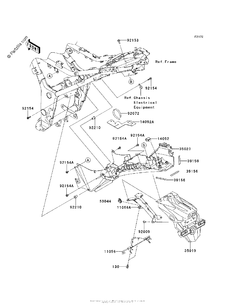 Diagrama de REAR FENDER S