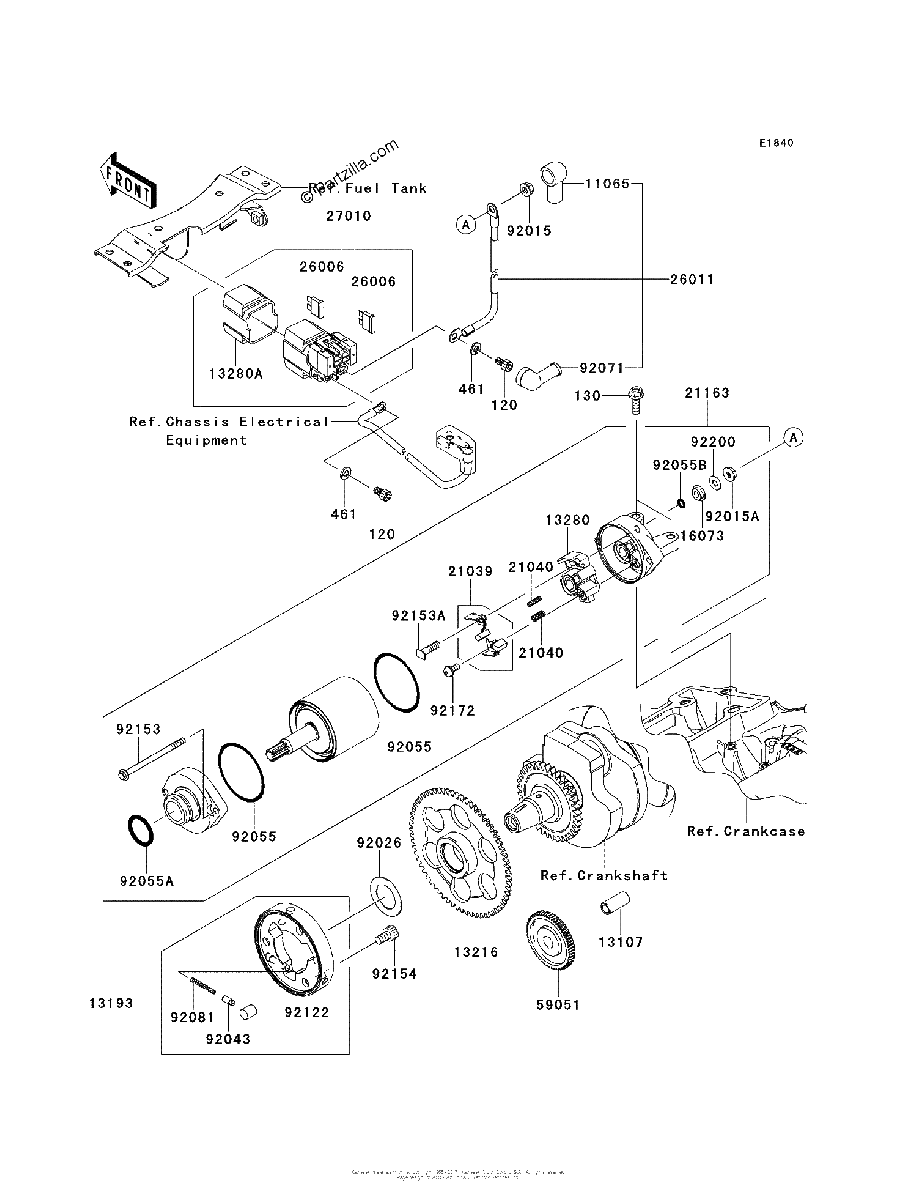 Diagrama de STARTER MOTOR