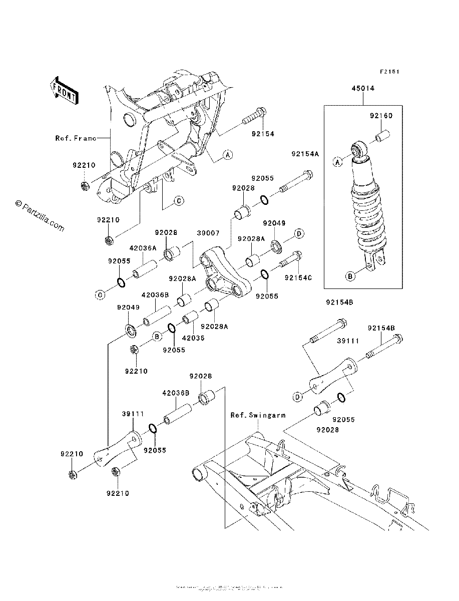 Diagrama de SUSPENSION SHOCK ABSORBER
