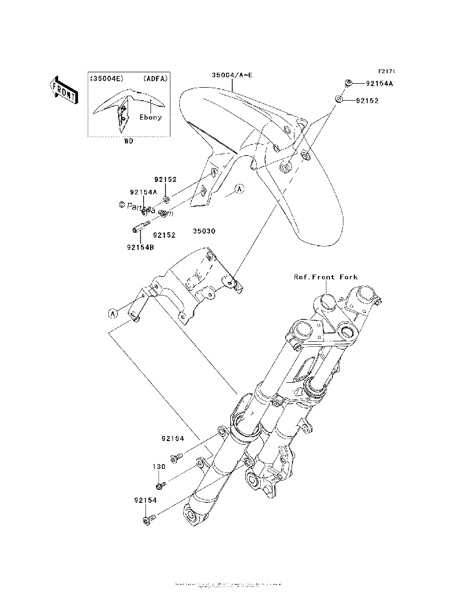 Diagrama de FRONT FENDER S
