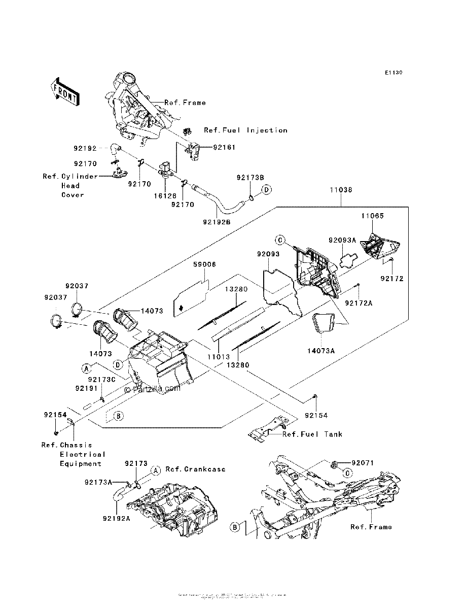 Diagrama de AIR CLEANER