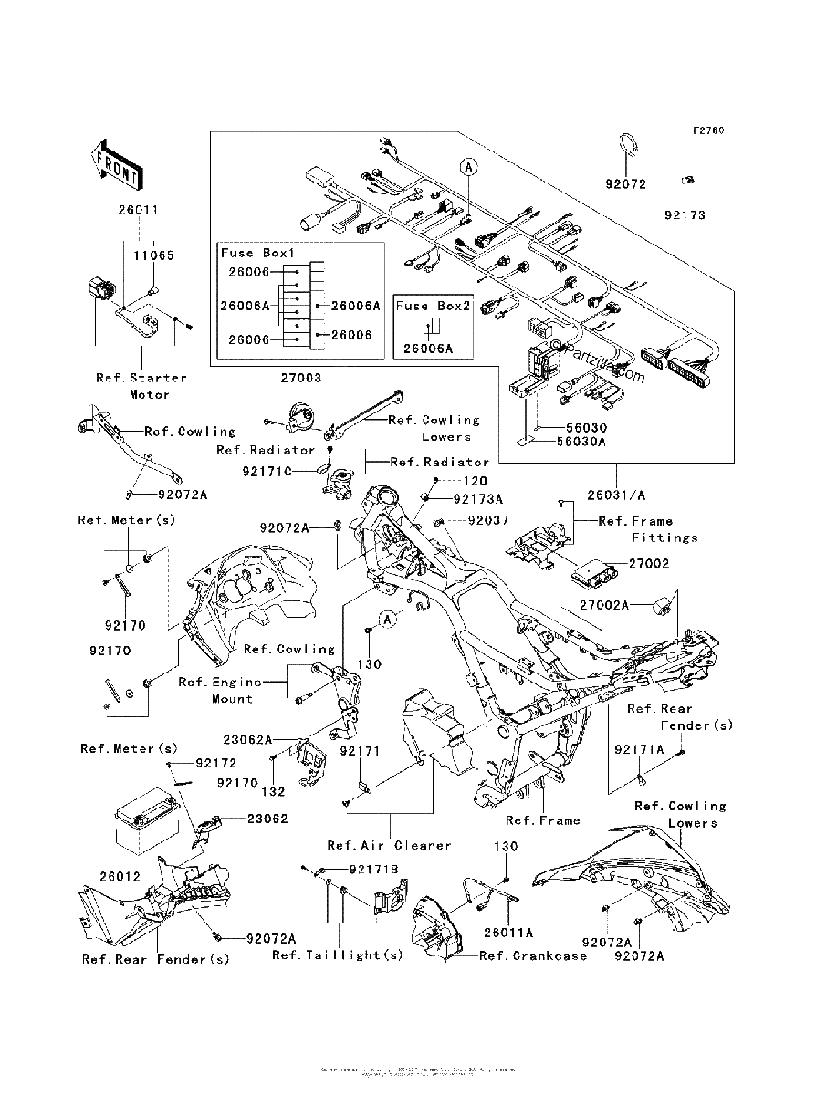 Diagrama de CHASSIS ELECTRICAL EQUIPMENT