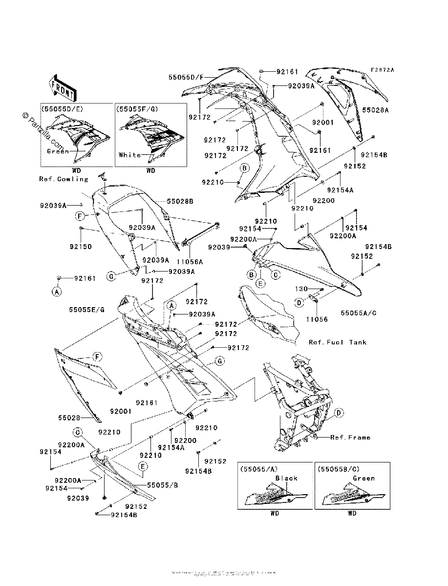 Diagrama de COWLING LOWERS AEFA