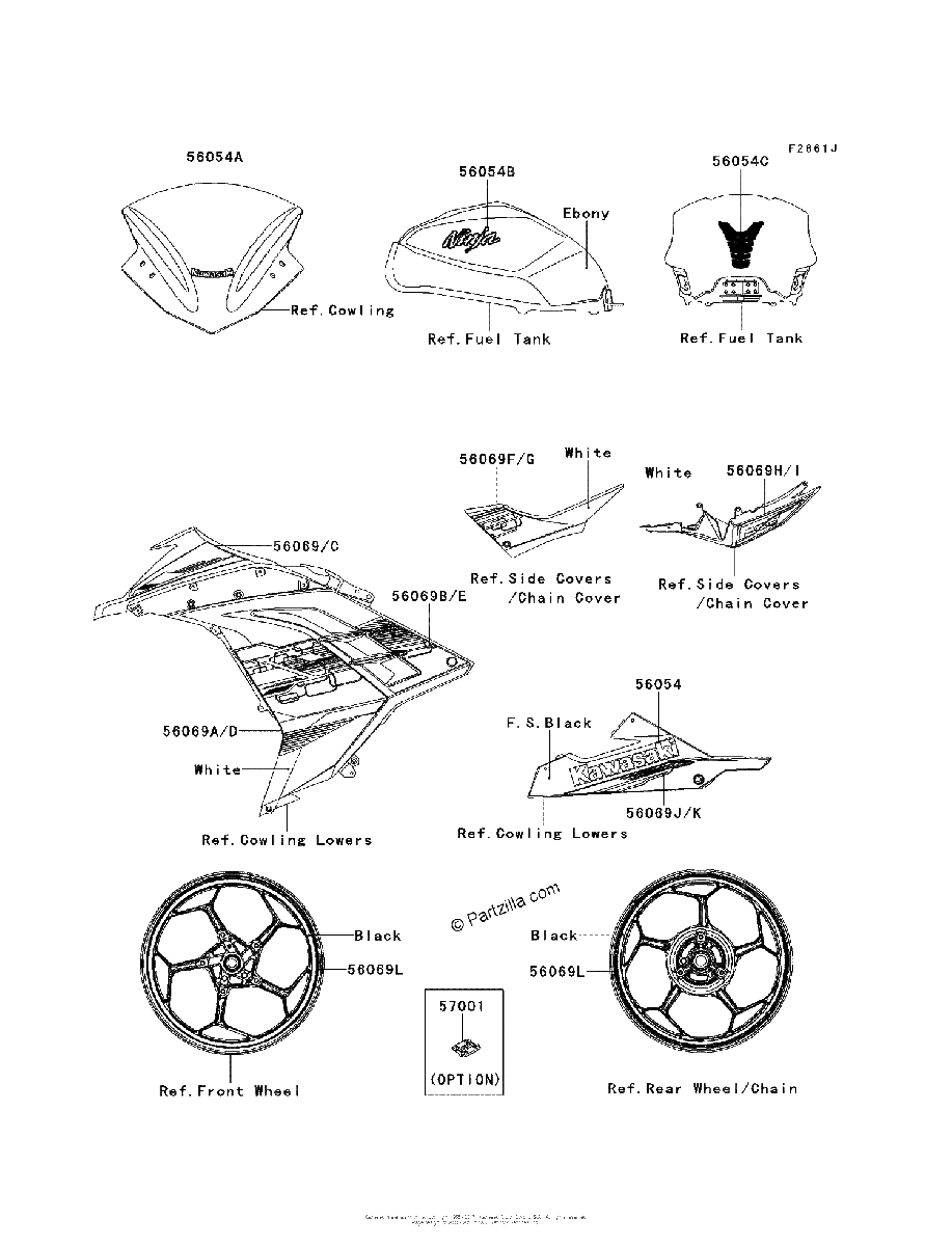 Diagrama de DECALS WHITE AEFA