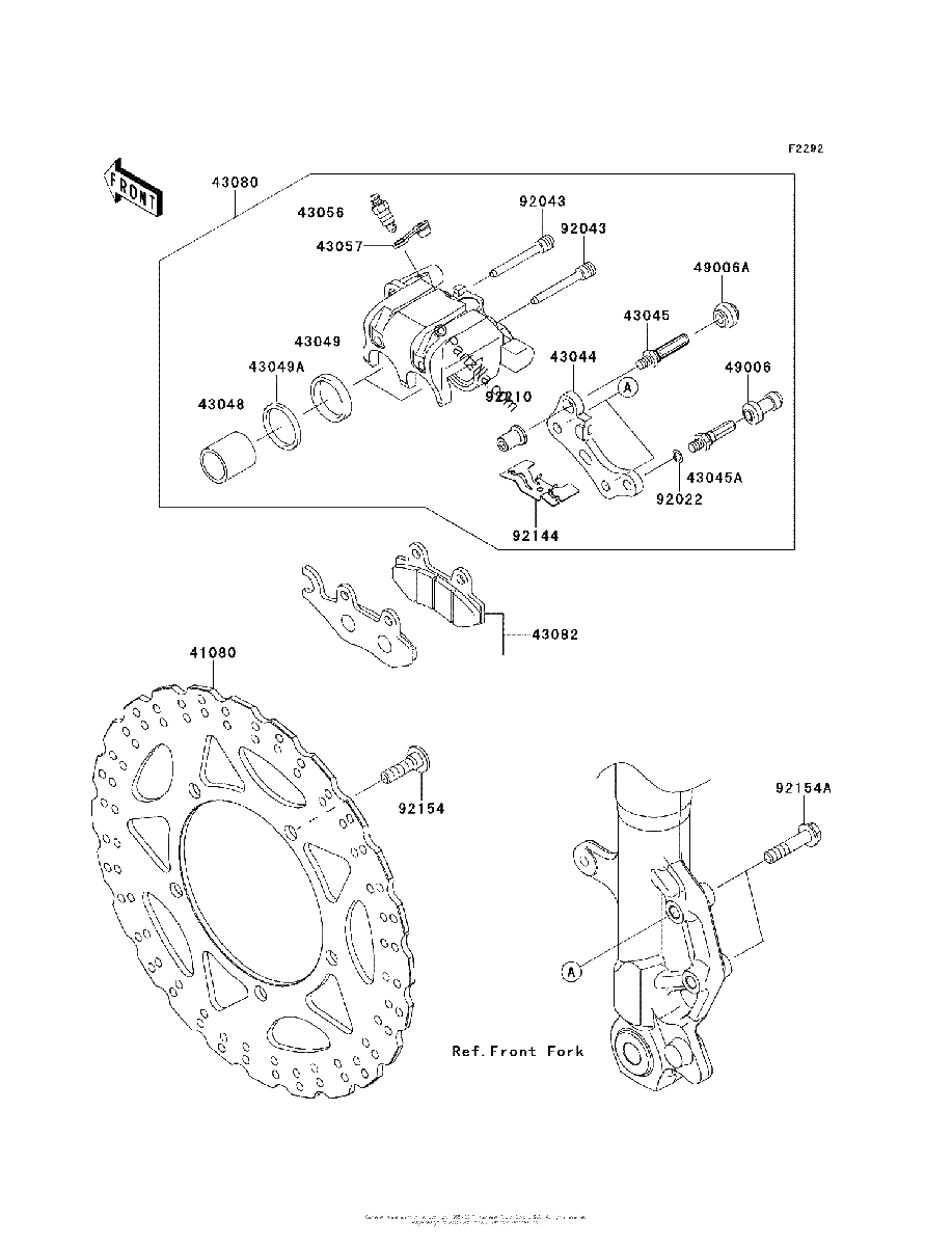 Diagrama de FRONT BRAKE