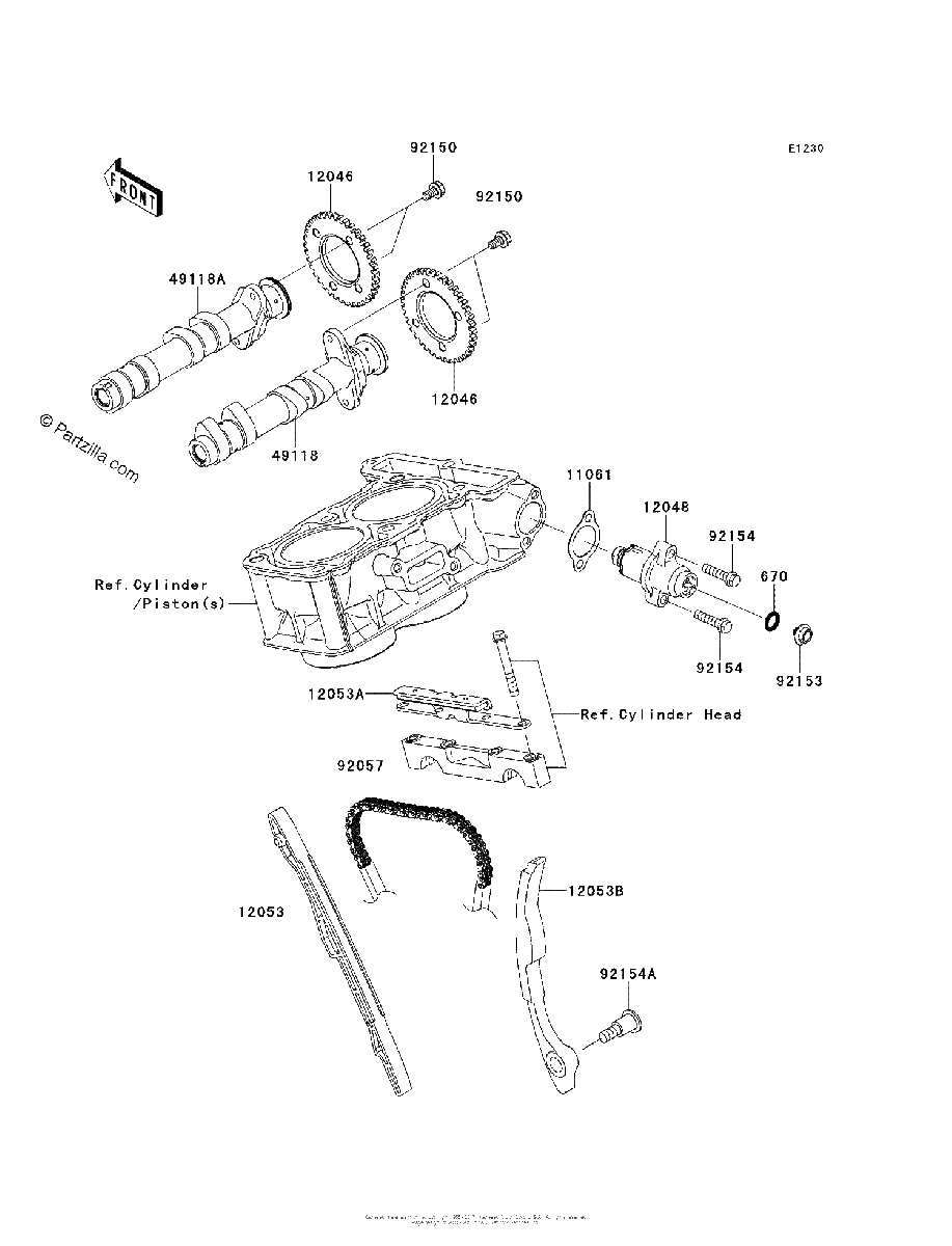 Diagrama de CAMSHAFT S TENSIONER