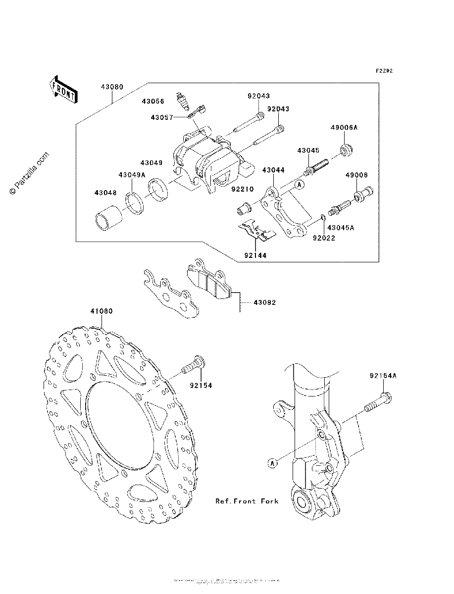 Diagrama de FRONT BRAKE
