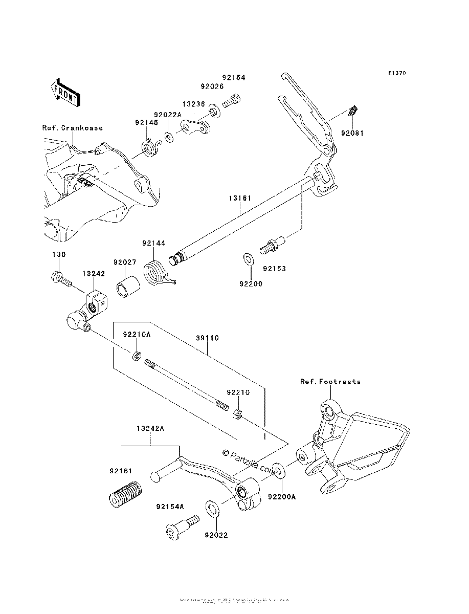 Diagrama de GEAR CHANGE MECHANISM