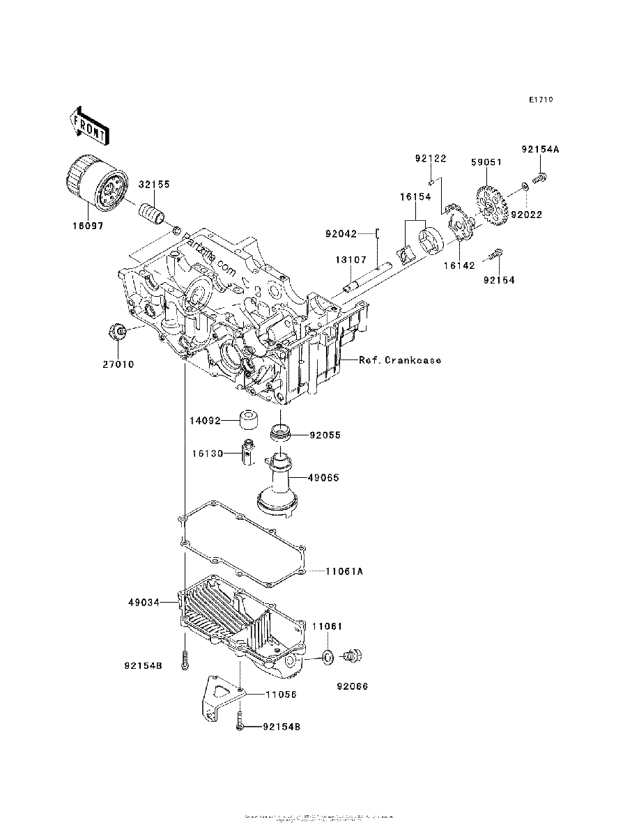 Diagrama de OIL PUMP OIL FILTER