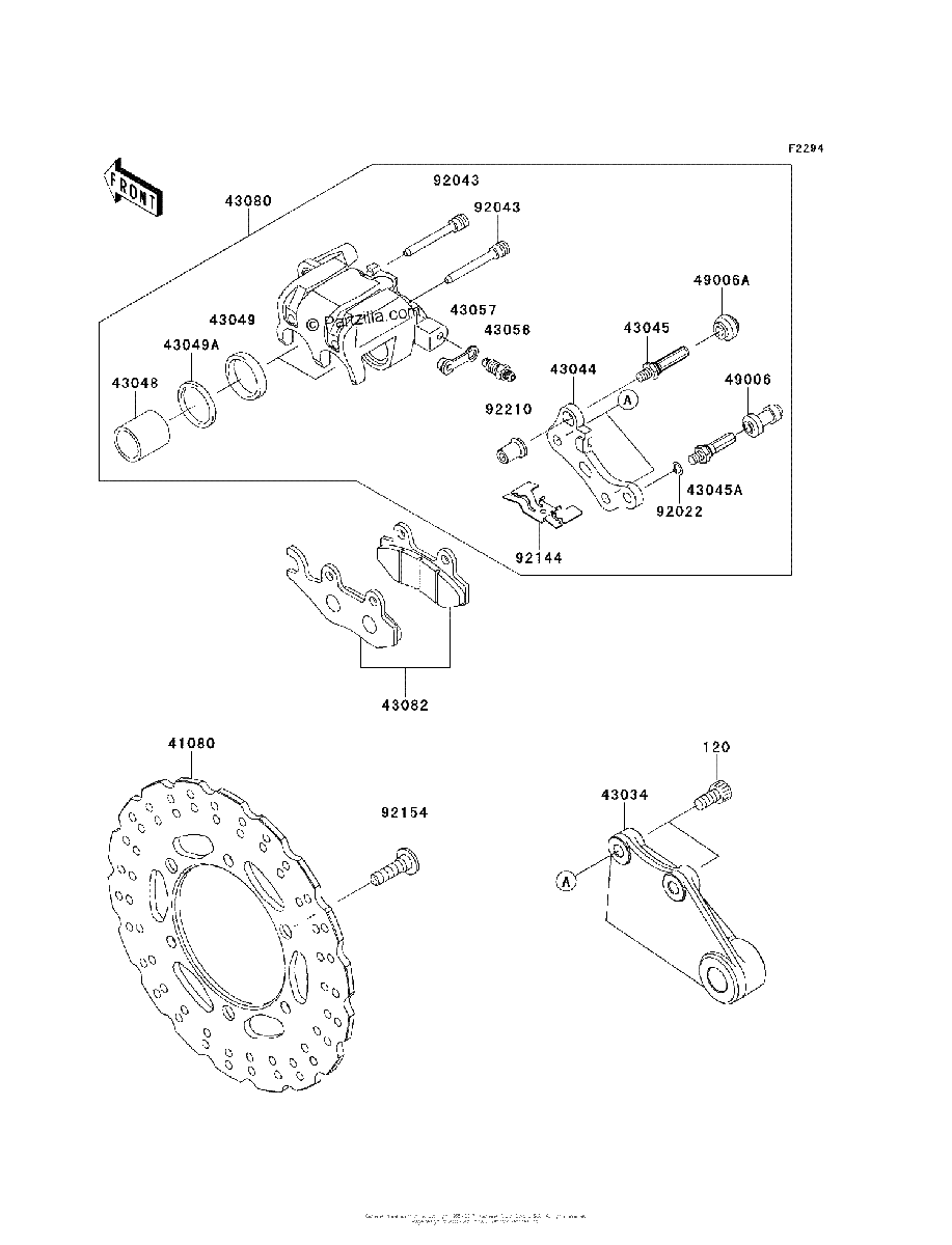 Diagrama de REAR BRAKE