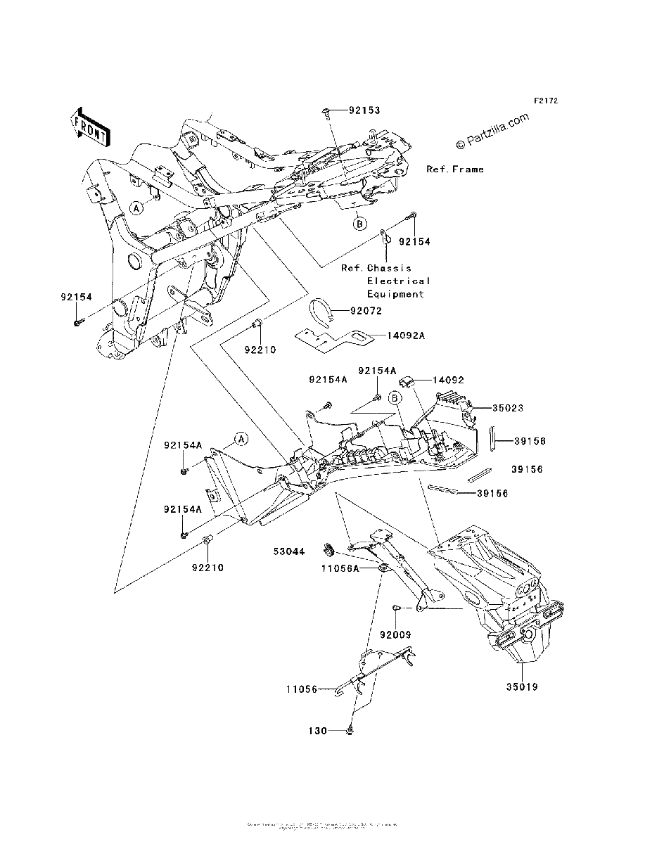 Diagrama de REAR FENDER S