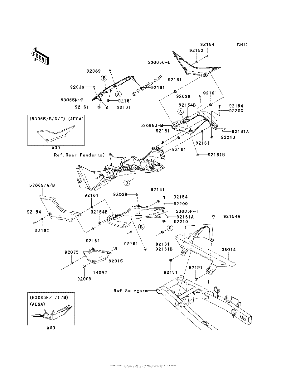 Diagrama de SIDE COVERS CHAIN COVER