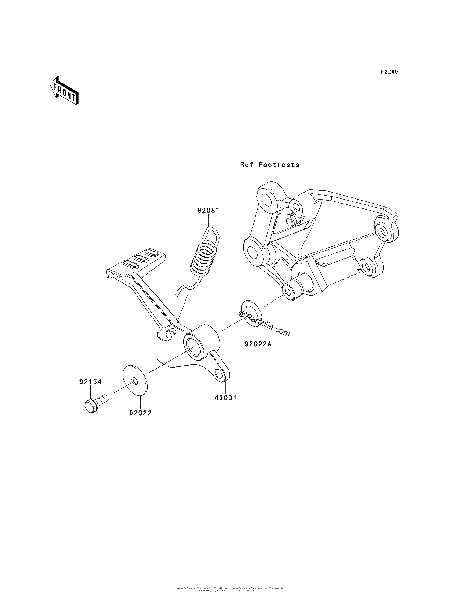 Diagrama de BRAKE PEDAL TORQUE LINK
