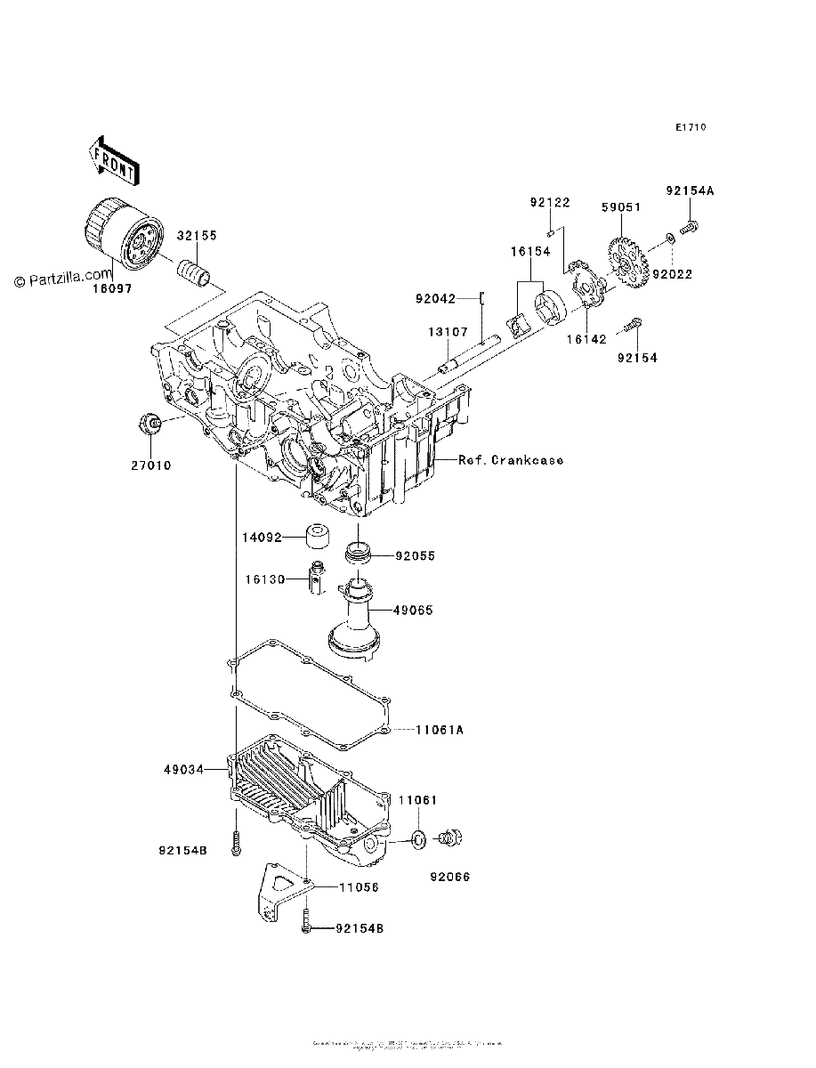 Diagrama de OIL PUMP OIL FILTER
