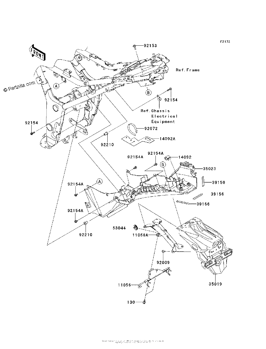 Diagrama de REAR FENDER S