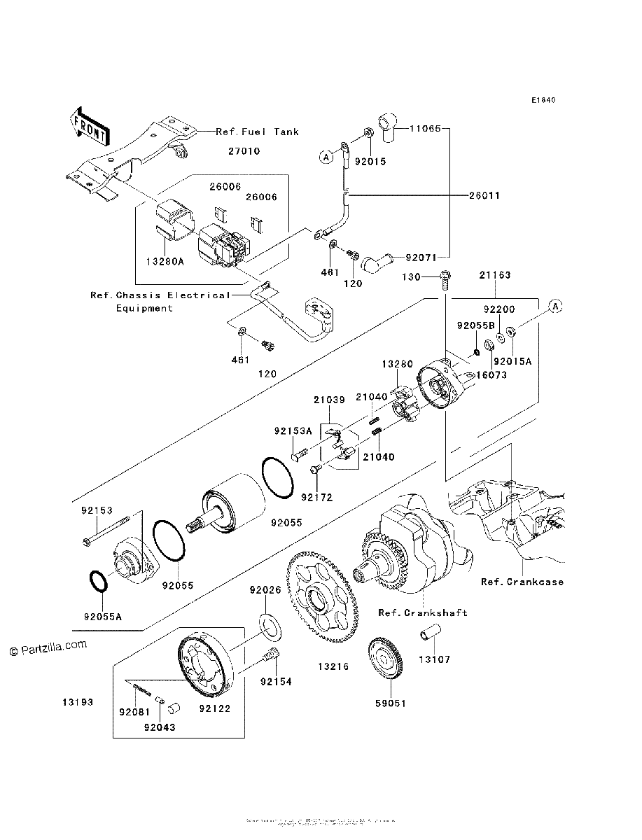 Diagrama de STARTER MOTOR