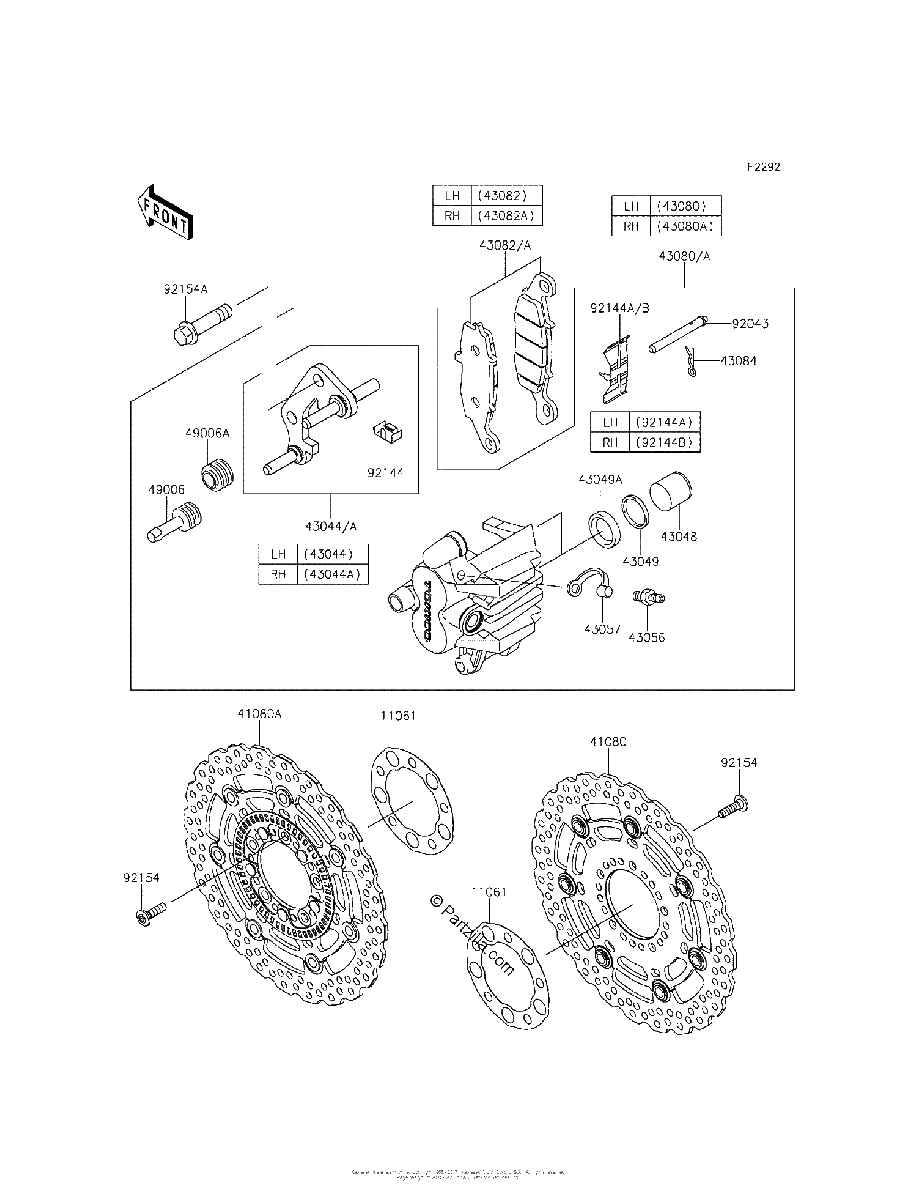 Diagrama de FRONT BRAKE