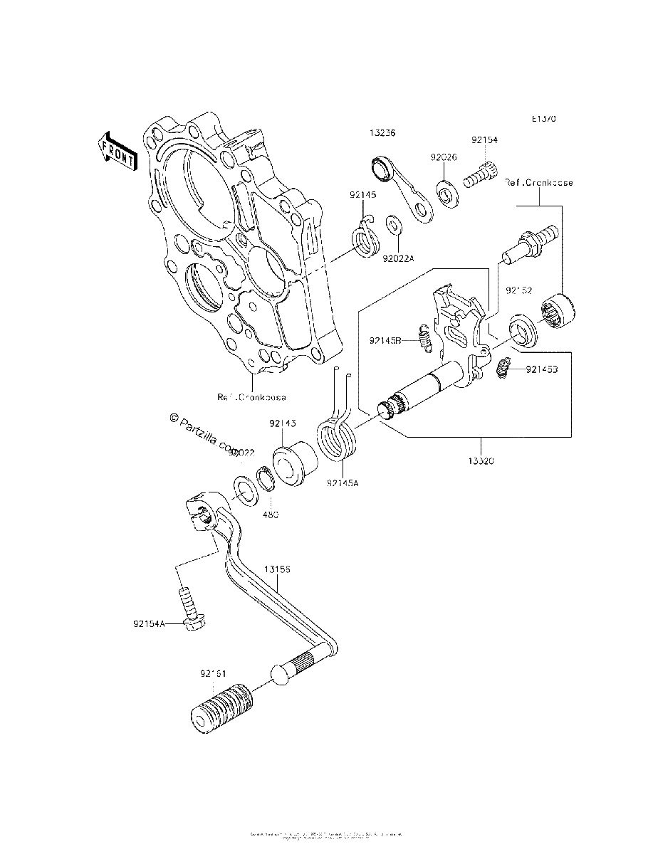 Diagrama de GEAR CHANGE MECHANISM