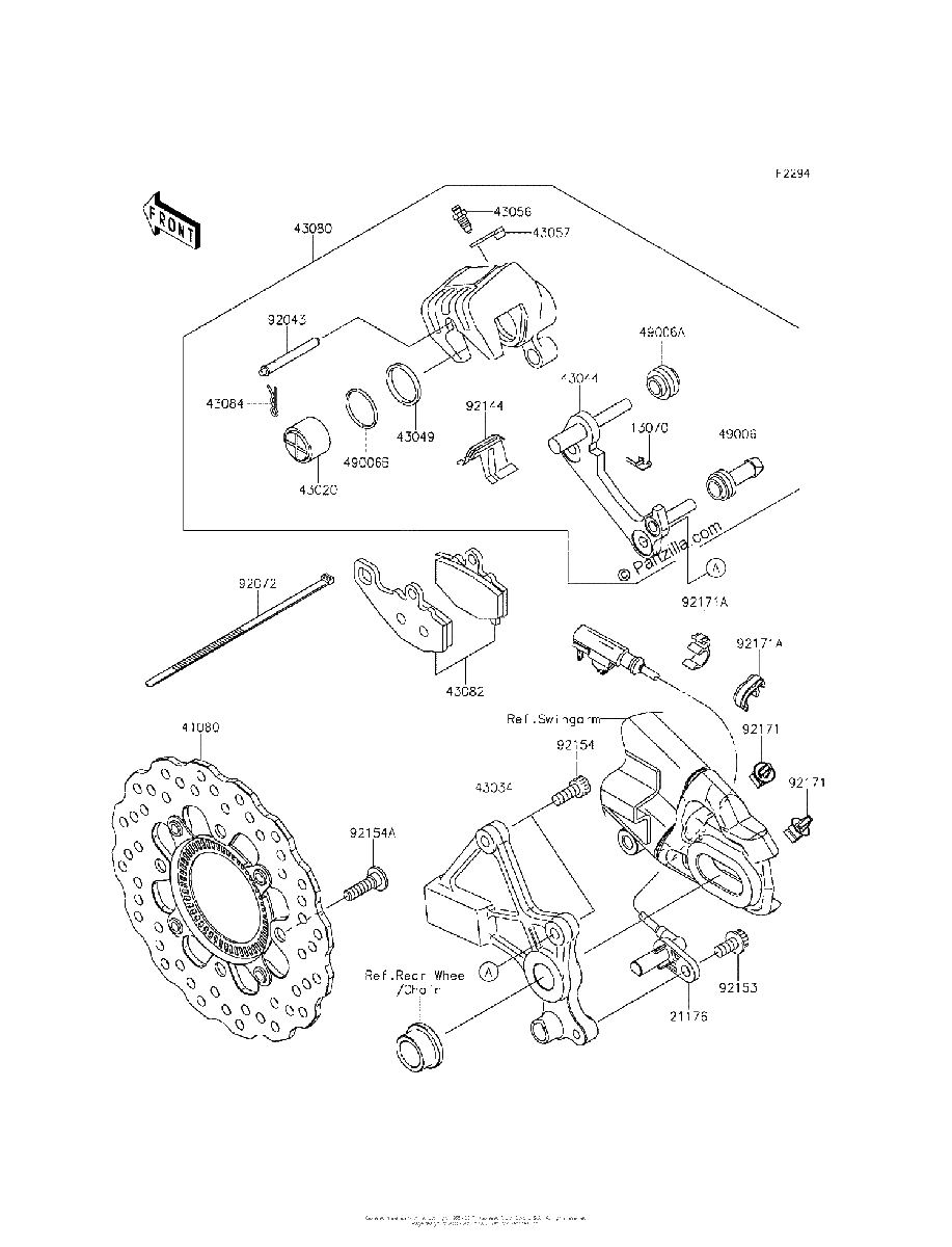 Diagrama de REAR BRAKE