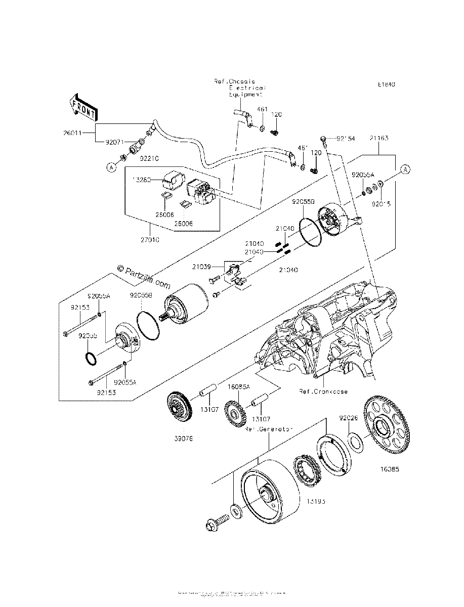 Diagrama de STARTER MOTOR