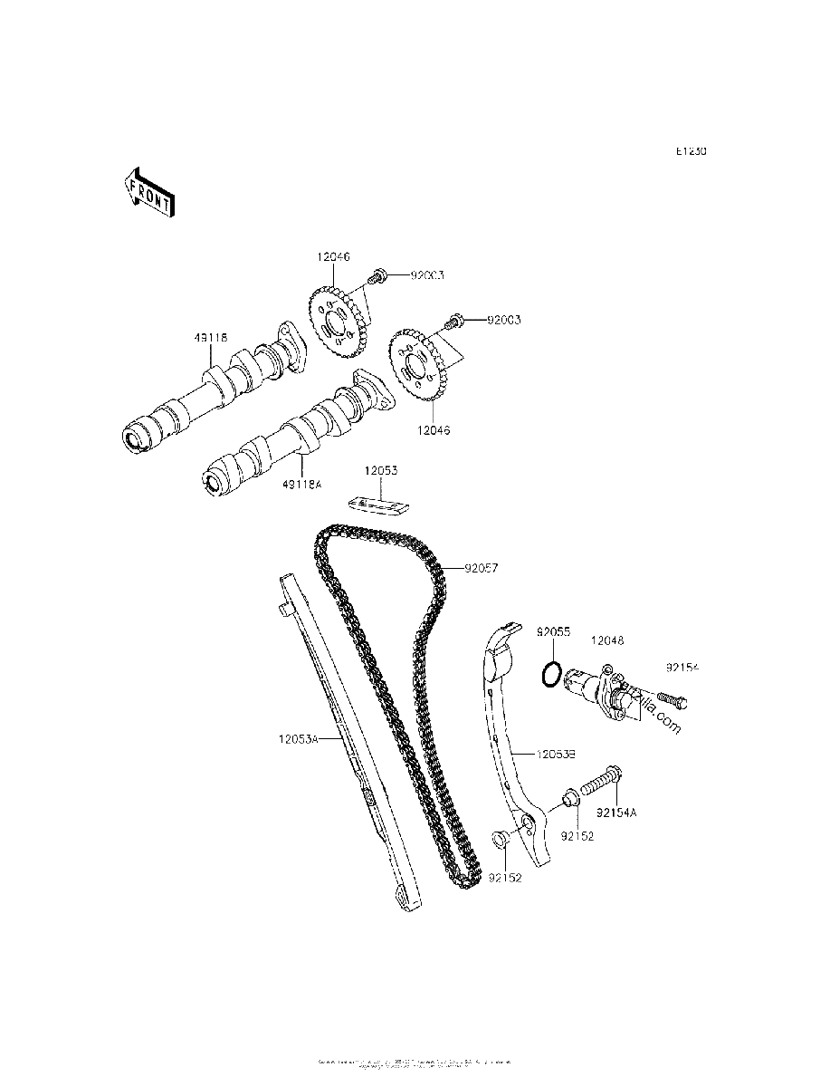 Diagrama de CAMSHAFT S TENSIONER