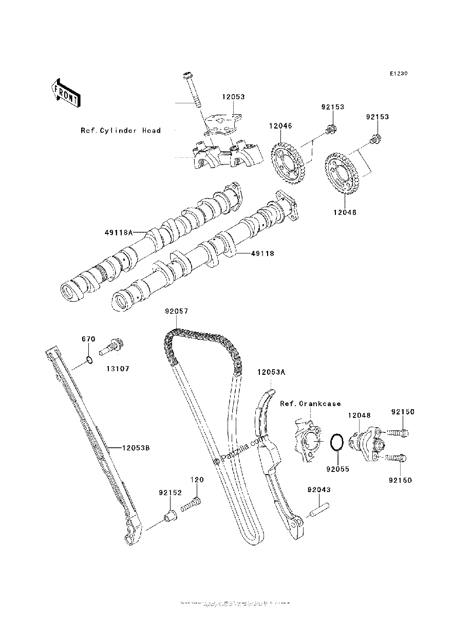 Diagrama de CAMSHAFT S TENSIONER