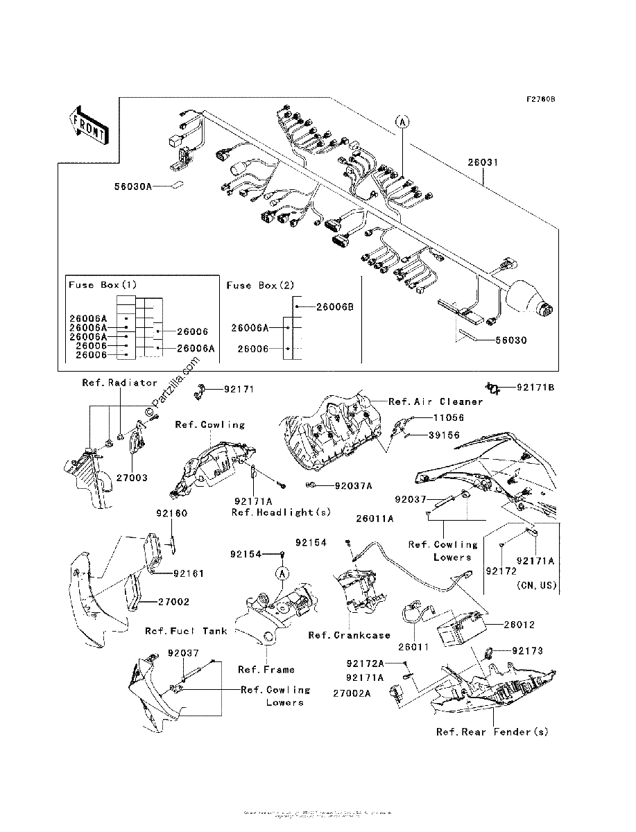 Diagrama de CHASSIS ELECTRICAL EQUIPMENT JDF JEF