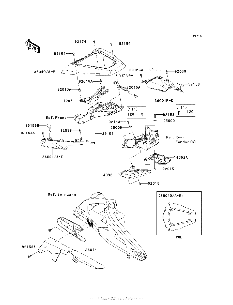 Diagrama de SIDE COVERS CHAIN COVER