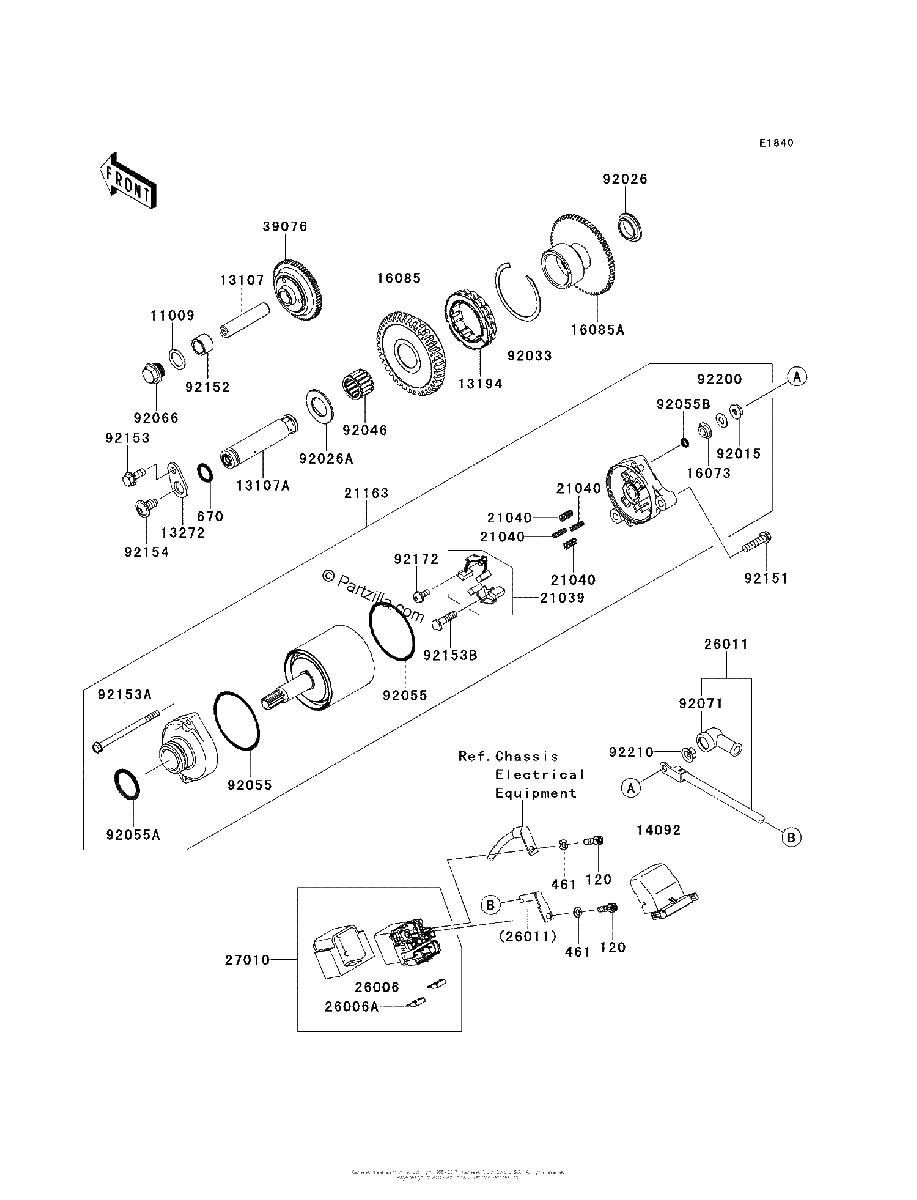 Diagrama de STARTER MOTOR