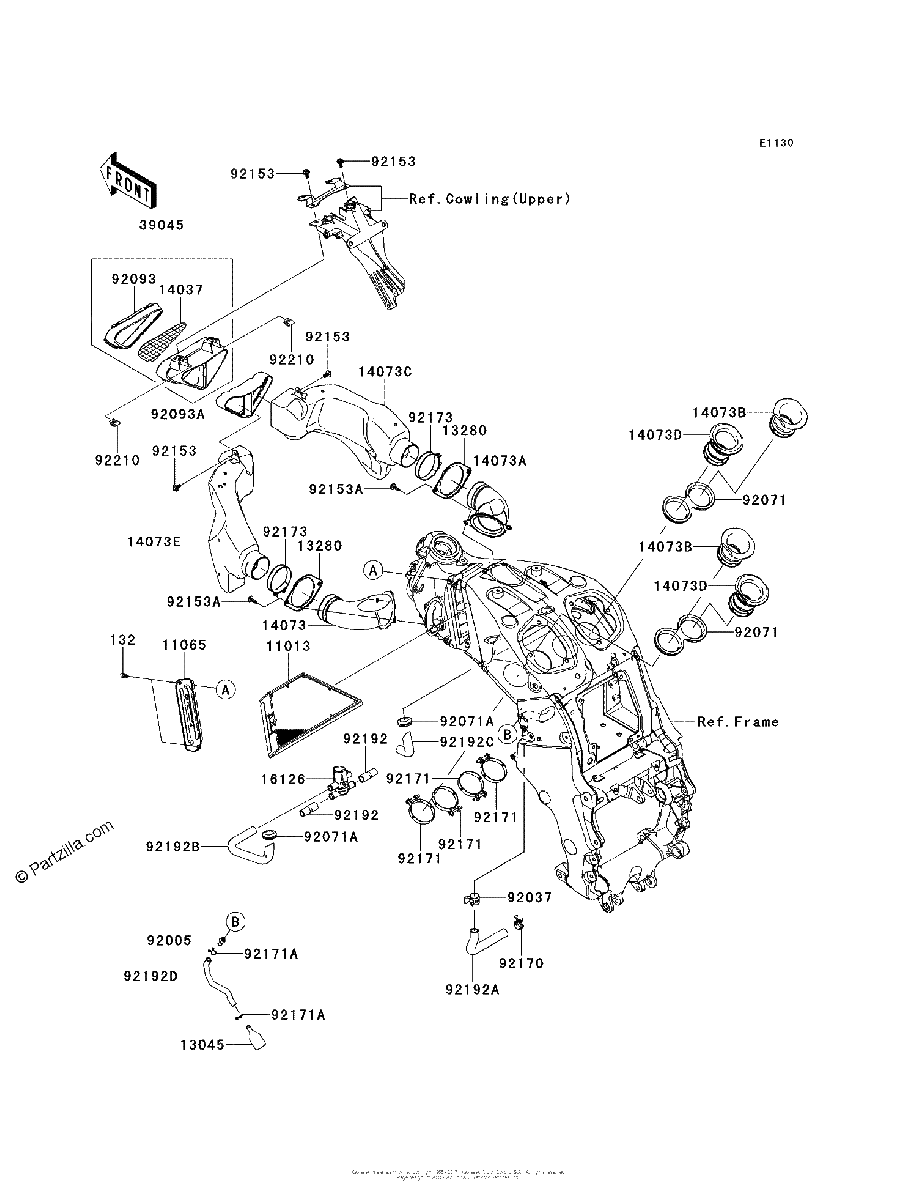 Diagrama de AIR CLEANER