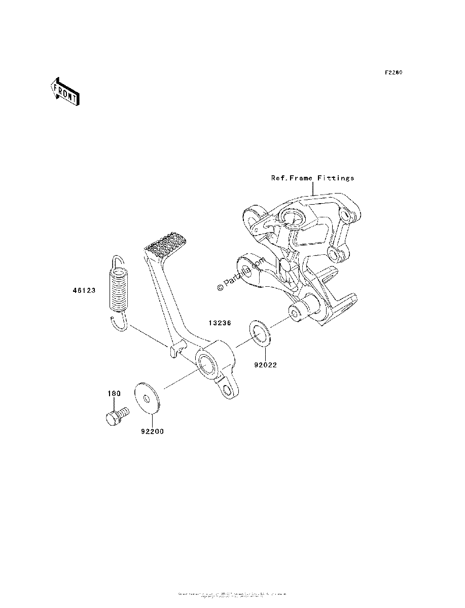 Diagrama de BRAKE PEDAL TORQUE LINK