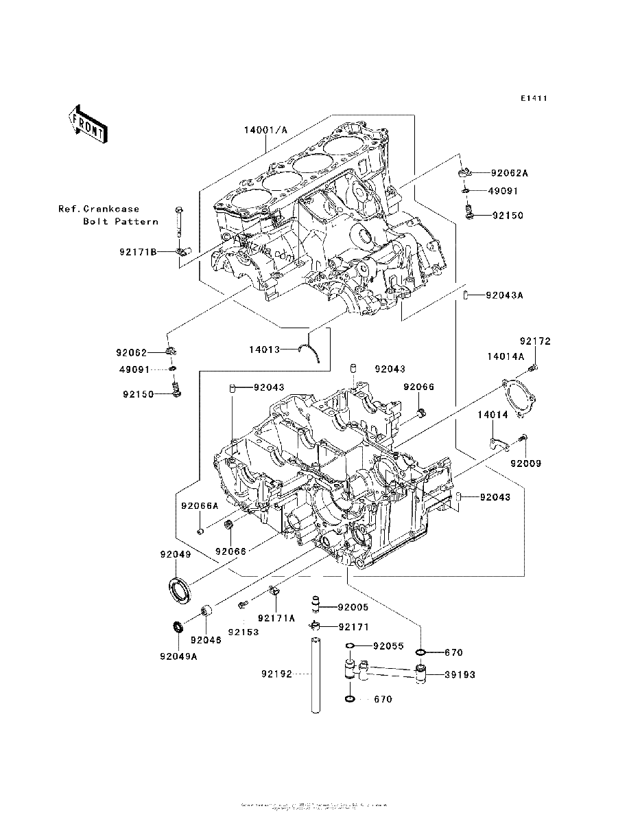 Diagrama de CRANKCASE