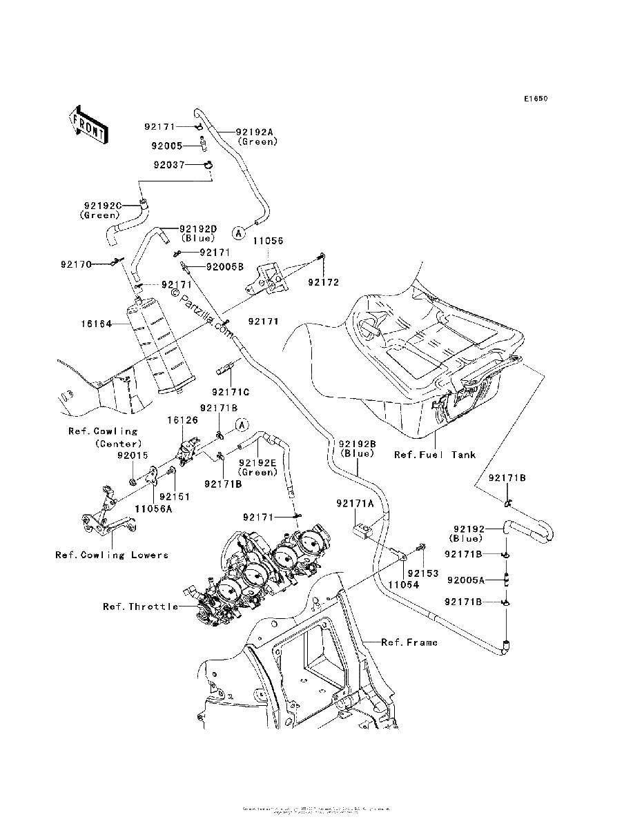 Diagrama de FUEL EVAPORATIVE SYSTEM CA