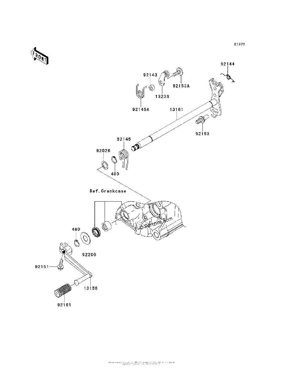 Diagrama de GEAR CHANGE MECHANISM