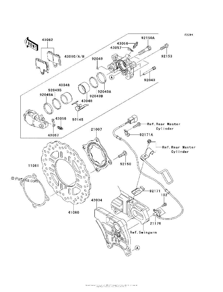 Diagrama de REAR BRAKE