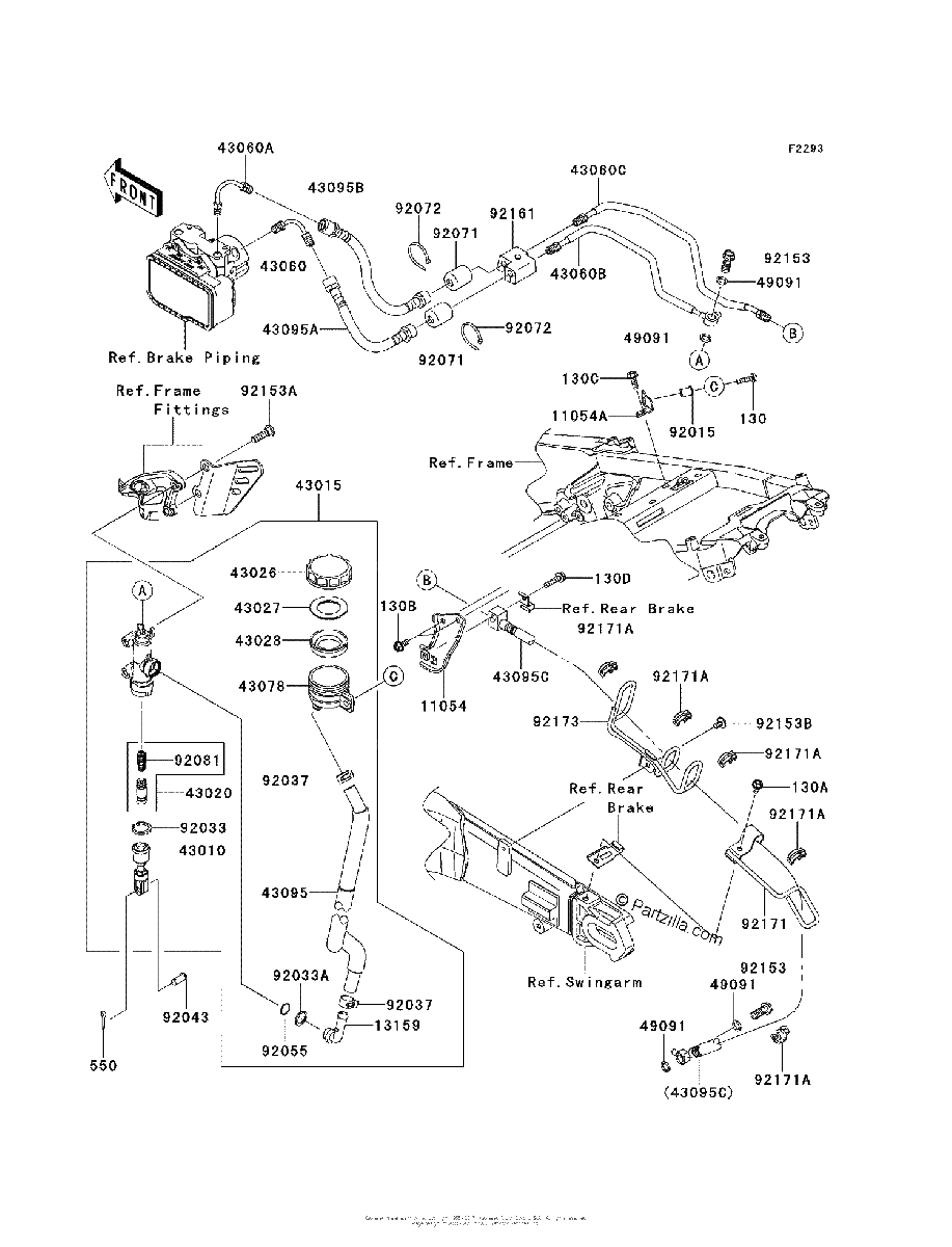 Diagrama de REAR MASTER CYLINDER