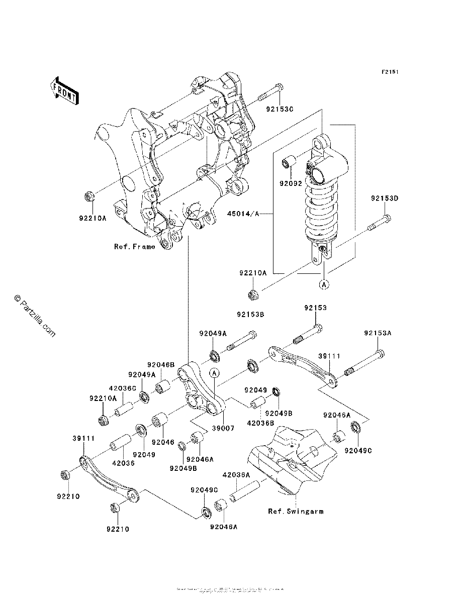 Diagrama de SUSPENSION SHOCK ABSORBER