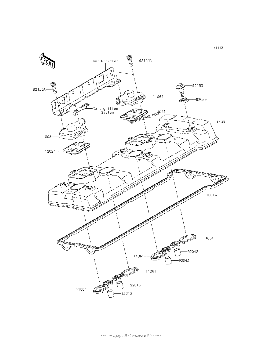 Diagrama de CYLINDER HEAD COVER