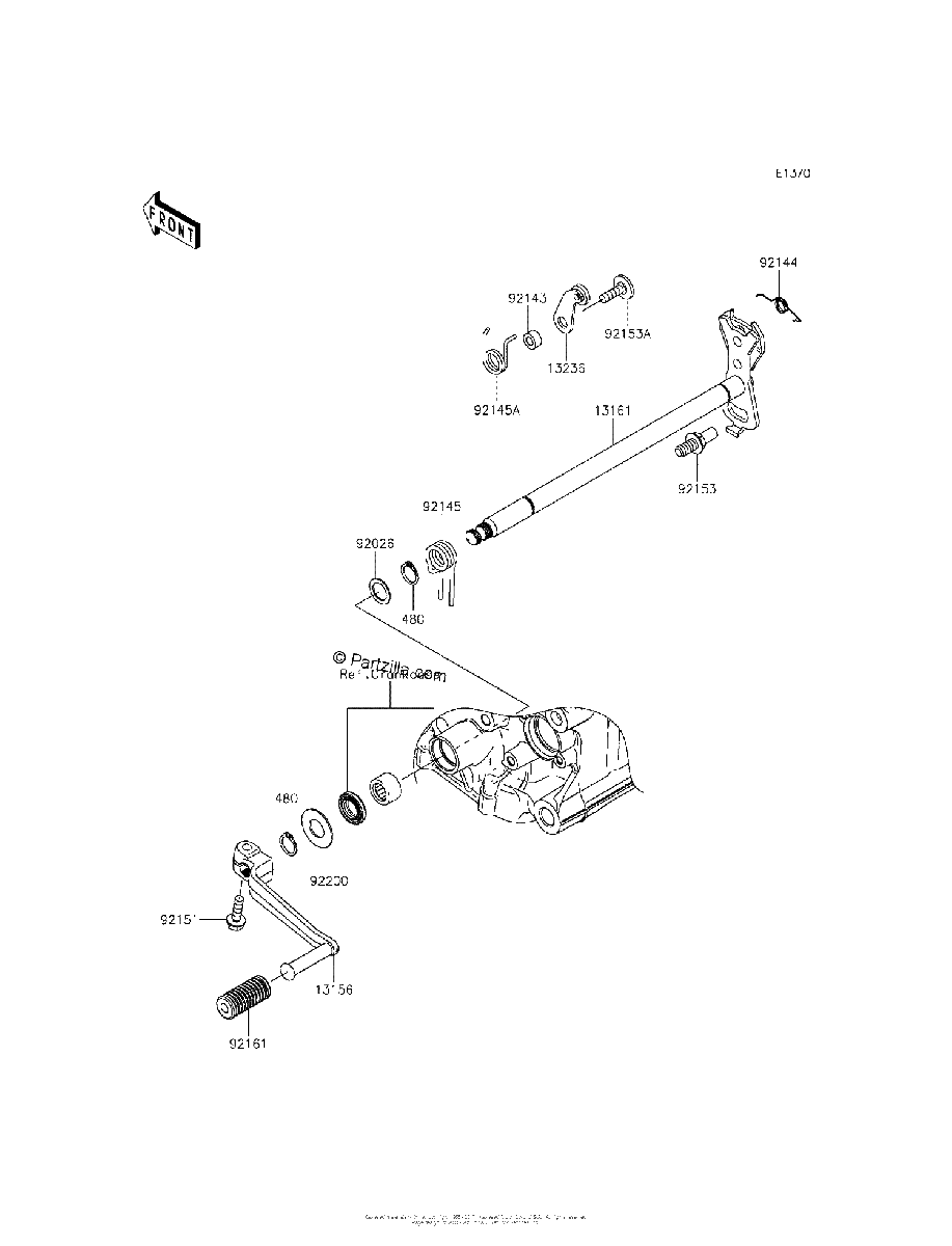 Diagrama de GEAR CHANGE MECHANISM