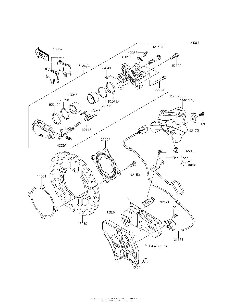 Diagrama de REAR BRAKE