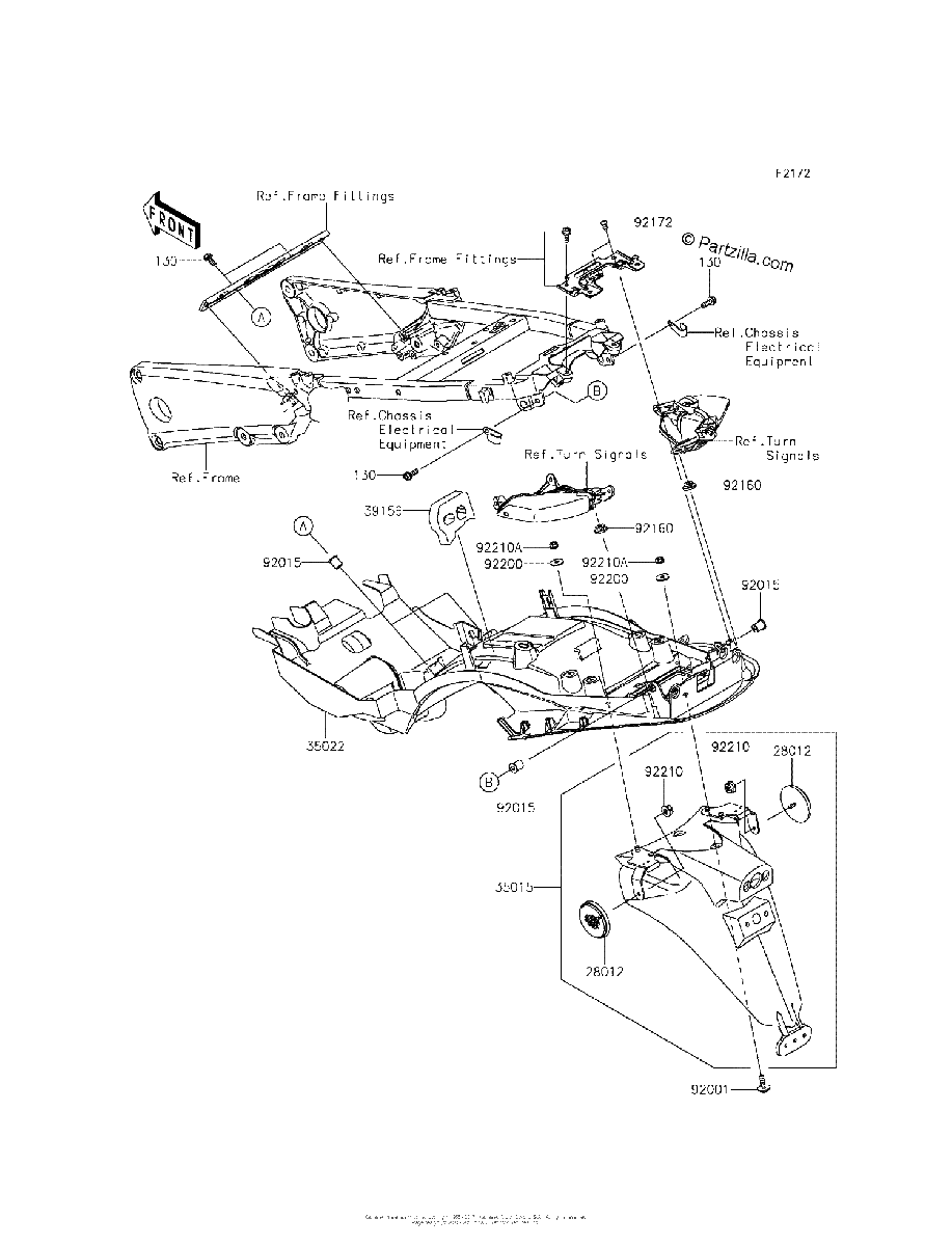 Diagrama de REAR FENDER S