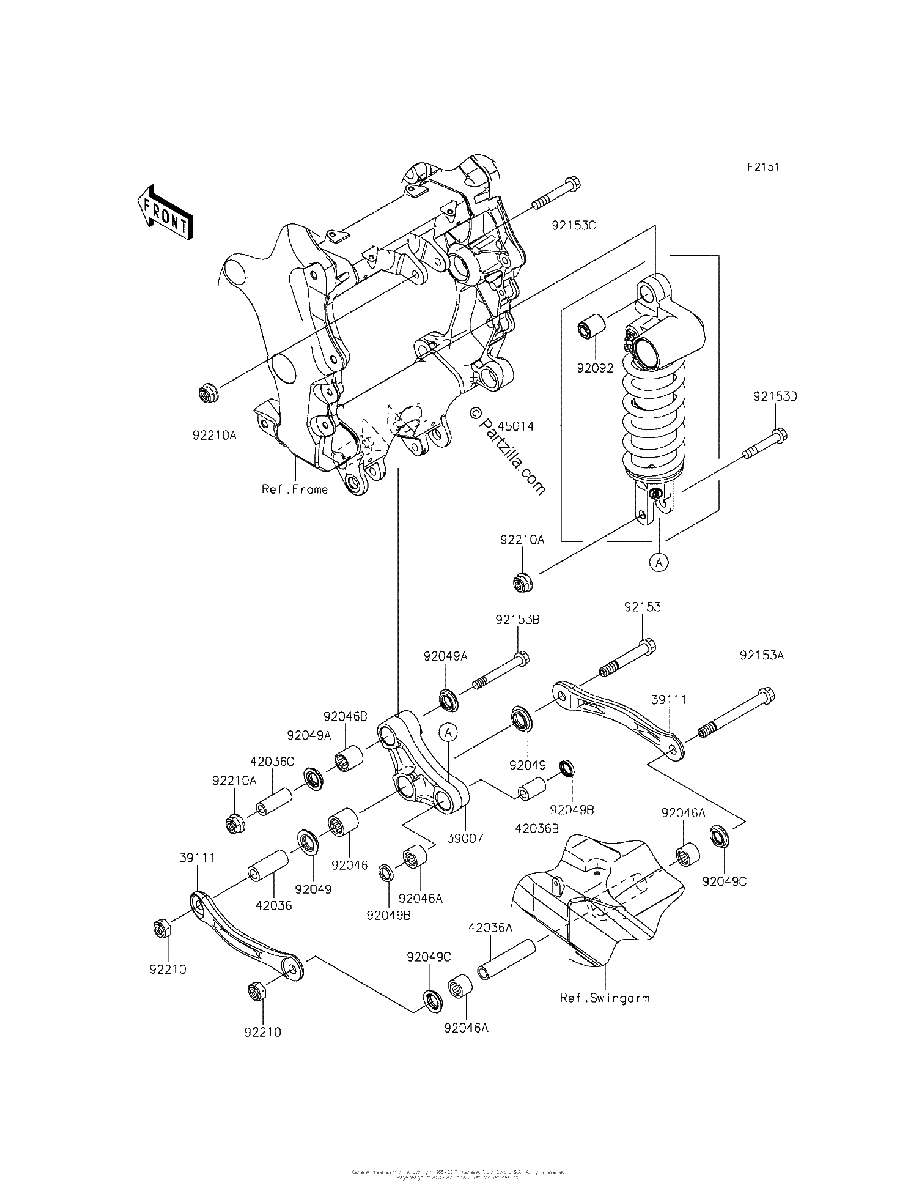 Diagrama de SUSPENSION SHOCK ABSORBER