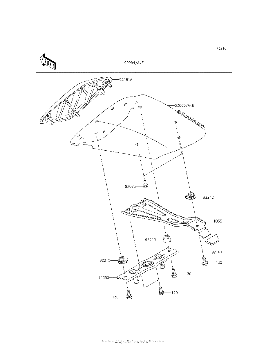 Diagrama de ACCESSORY SINGLE SEAT COVER