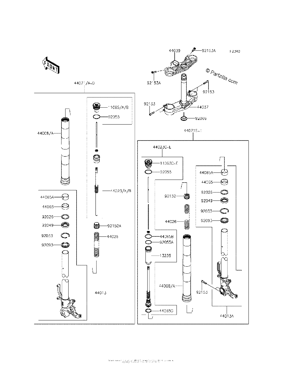 Diagrama de FRONT FORK
