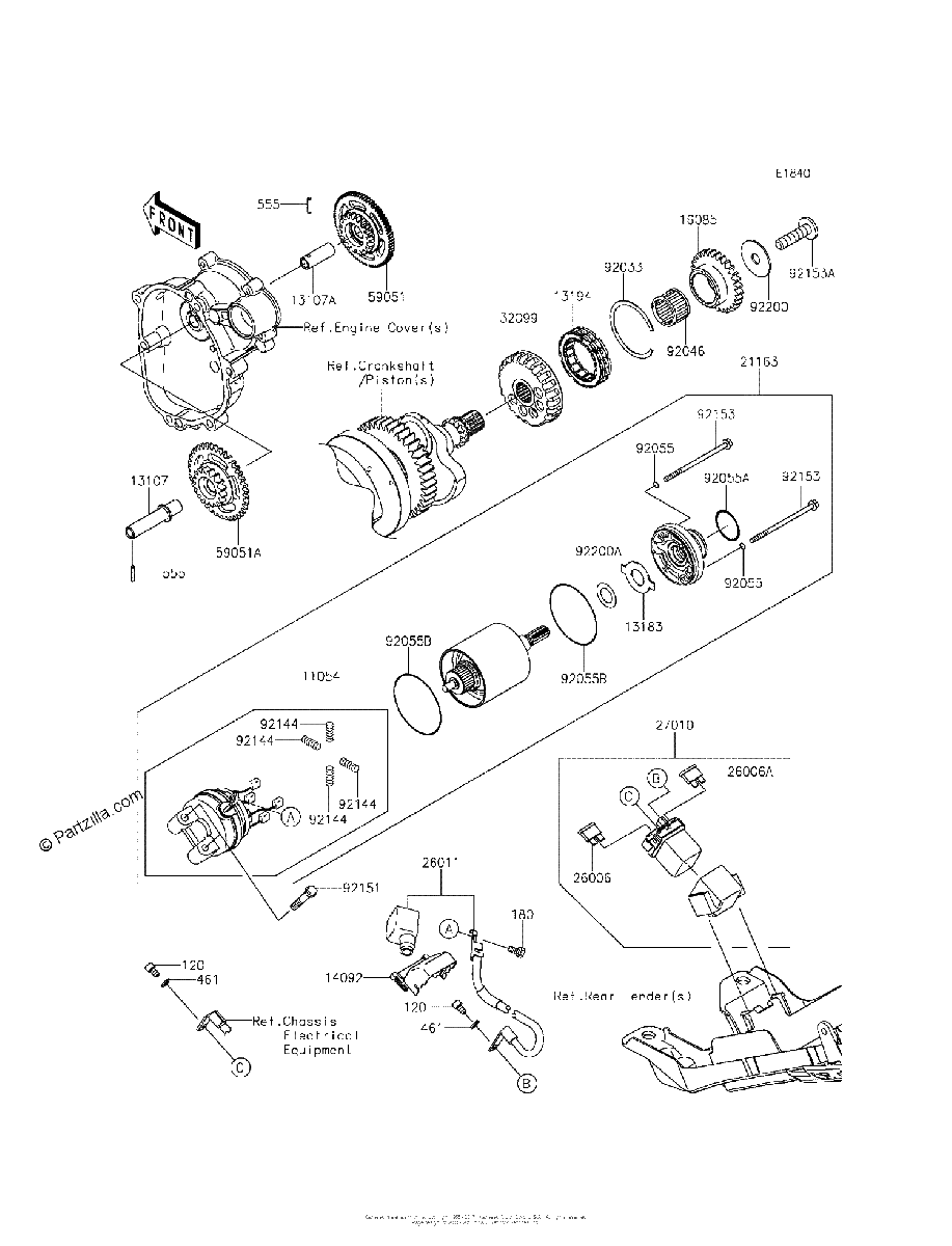 Diagrama de STARTER MOTOR