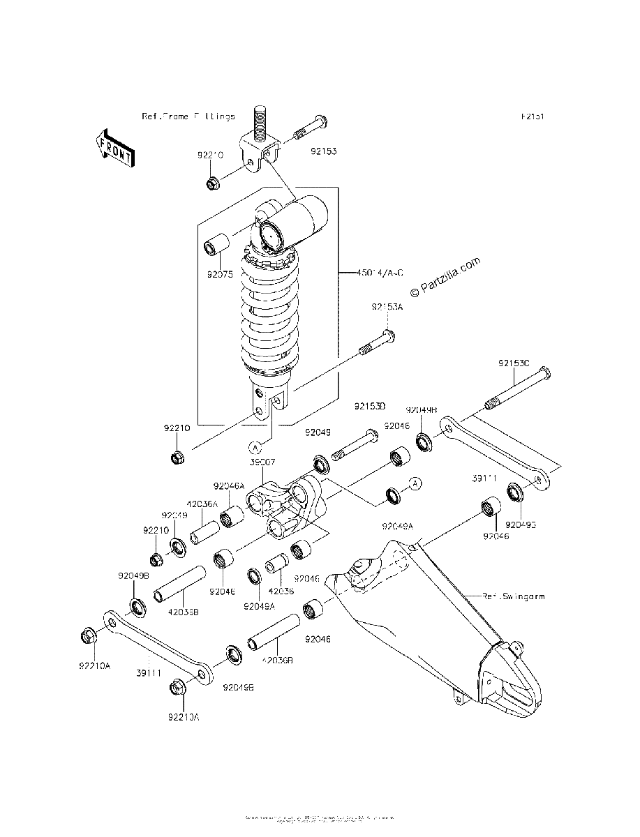 Diagrama de SUSPENSION SHOCK ABSORBER