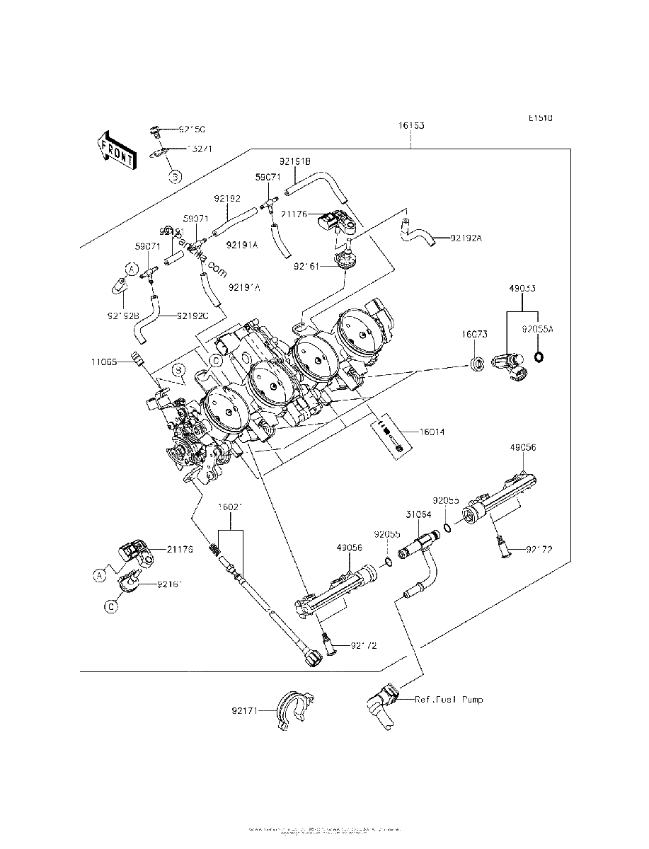 Diagrama de THROTTLE CN US